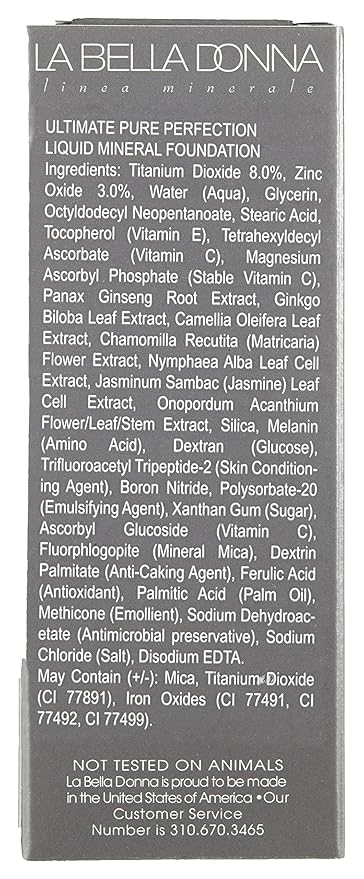 La Bella Donna Women's Ultimate Pure Perfection Liquid Mineral Foundation SPF 15 | Caterina