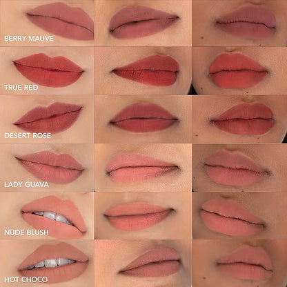 CLE Cosmetics Melting Lip Powder - Lip Tint (Vegan, Cruelty Free, Paraben-Free) with Long-Lasting, Weightless Lip Stain, Usable on Lips, Eyes and Cheeks, Matte Finish (Nude Blush / 0.07 oz)
