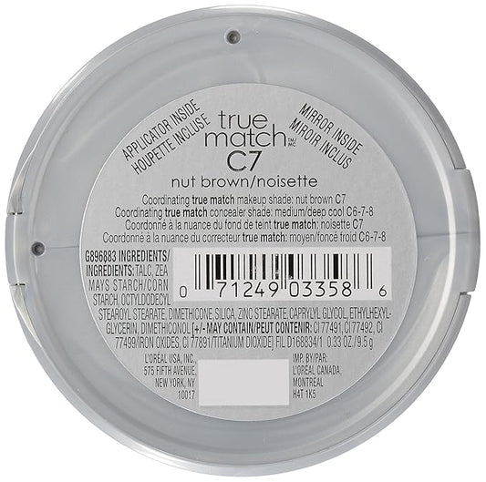 L'Oreal True Match Powder, Nut Brown [C7], 0.33 oz