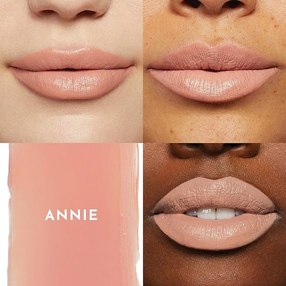 Forget the Filler Lip-Plumping Line Smoothing Satin Cream Lipstick, Annie, Orange, 0.1 Ounce