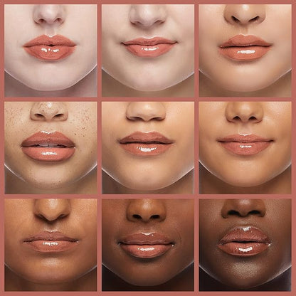 Maybelline Lifter Gloss, Hydrating Lip Gloss with Hyaluronic Acid, High Shine for Plumper Looking Lips, Stone, Rosey Neutral, 0.18 Ounce