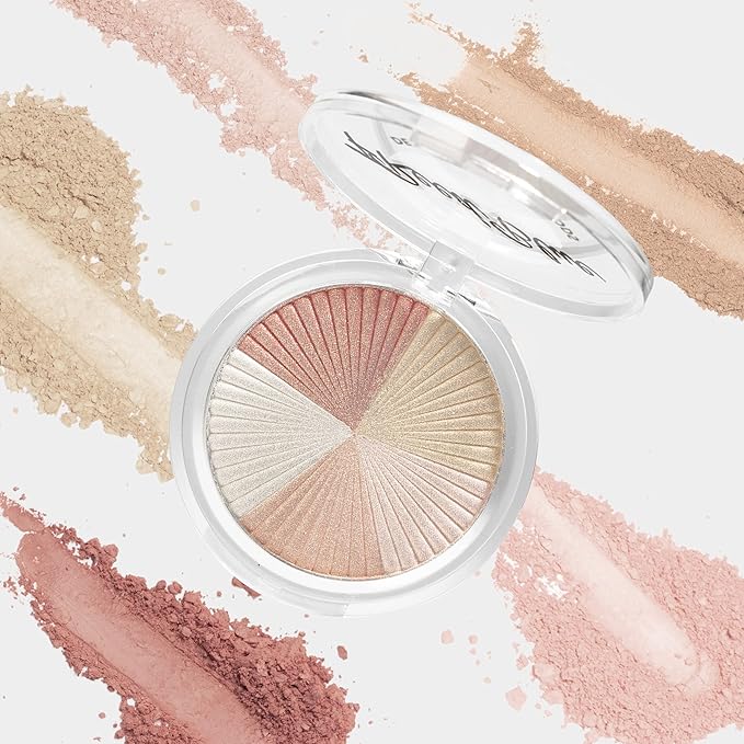 FReed Blue Vegan High Pigmented Brightening Makeup Contour Bronzer Powder Palette Paraben Free
