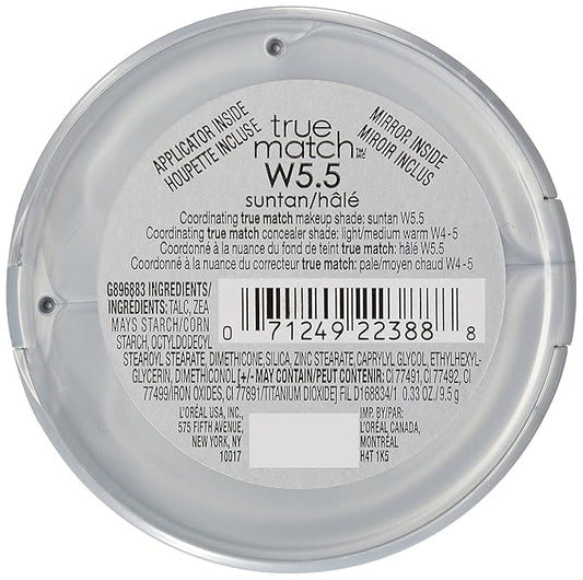 L’Oréal Paris True Match Super-Blendable Powder, Suntan, 0.33 oz.