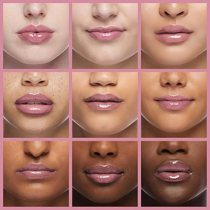Palladio Lip Gloss, Non-Sticky Lip Gloss, Contains Vitamin E and Aloe, Offers Intense Color and Moisturization, Minimizes Lip Wrinkles, Softens Lips with Beautiful Shiny Finish, Passion Pink