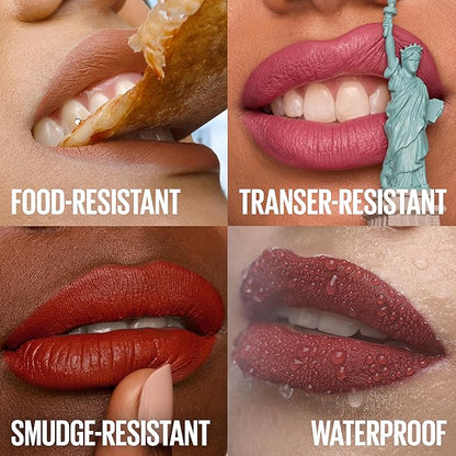Maybelline Super Stay Matte Ink Liquid Lipstick Makeup, Long Lasting High Impact Color, Up to 16H Wear, Believer, Deep Plum, 1 Count, Packaging May Vary