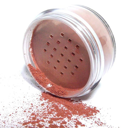 Pink Brown Shade Loose Mineral Highlighter Blush Powder, Matte Finish, Talc & Paraben Free, 7 grams, No Animal Testing & Cruelty Free
