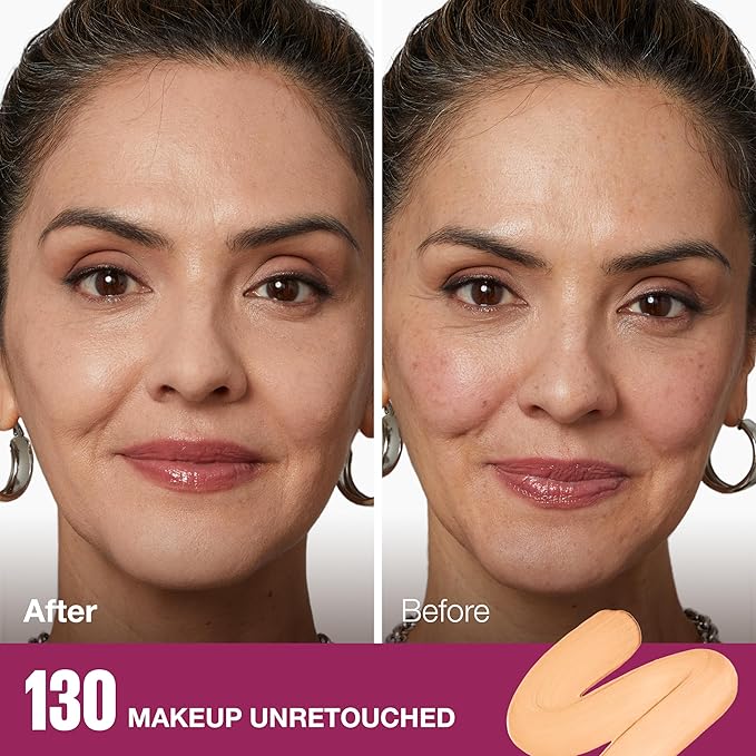 Maybelline Instant Age Rewind Concealer 122 & Foundation 130 with SPF 20 Moisturizing ProVitamin B5 1 Count