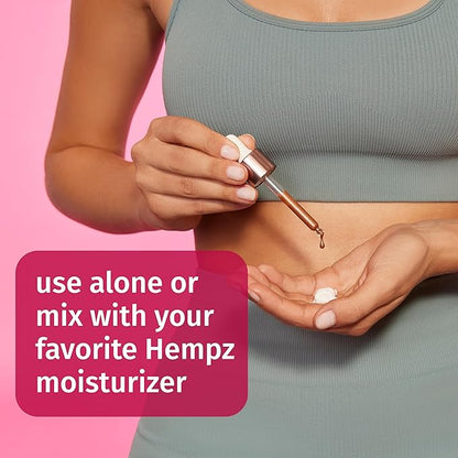 Hempz NEW Glow Getter Instant Bronzing Drops, Dewy Face Bronzer, Hydrating Shimmer, 2 oz.