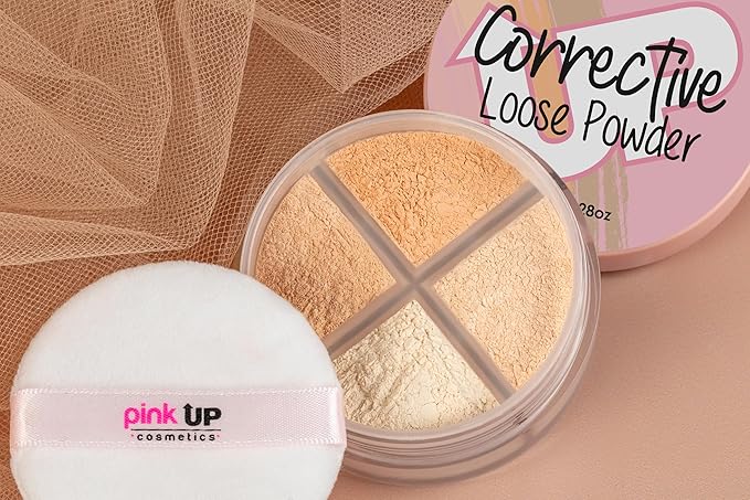 | Corrective Loose Powder | Corrective Loose Face Powder | Translucent Powder | Corrector | Mattifies and Illuminates | Evens Out Skin Tone for All Complexions | WARM Shades | 8g