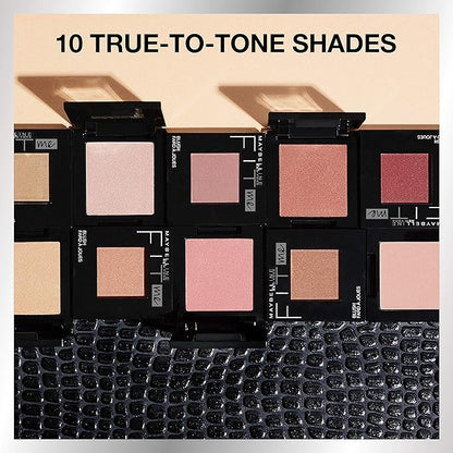 Maybelline Fit Me Blush, Lightweight, Smooth, Blendable, Long-lasting All-Day Face Enhancing Makeup Color, Buff, 1 Count (Pack of 4)