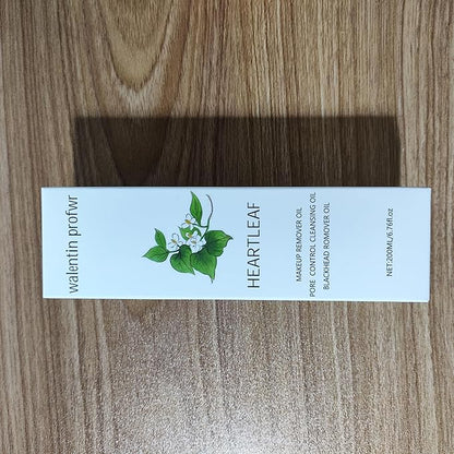 Cleansing Oil for Face, Makeup Blackhead Remover Oils, Gentle Heartleaf Deep Pore Control Cleansing Oil with Blackhead Brush, 6.76FL OZ, Face Skin Cleanser