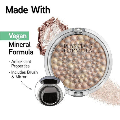 Physicians Formula Highlighter Makeup Powder Mineral Glow Pearls, Bronze Pearl, Dermatologist Tested