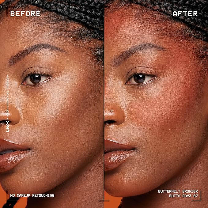 NYX PROFESSIONAL MAKEUP Matte Buttermelt Bronzer, Longwear Face Makeup with Up to 12 Hours of Wear, Vegan Formula - Butta Dayz (Deep Rich Warm Red)
