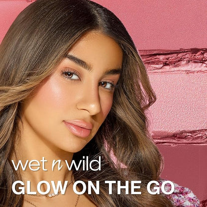 wet n wild MegaGlo Makeup Stick, Buildable Color, Versatile Use, Cruelty-Free & Vegan - Dusty Pink
