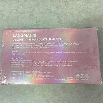 LANGMANNI 10 Colors Diamond Glitter Lip Gloss Set,Long Lasting High Shine Shimmer Liquid Lipstick Set,Hydrating,Moisturizing Lip Gloss Kit Gift Makeup For Girls