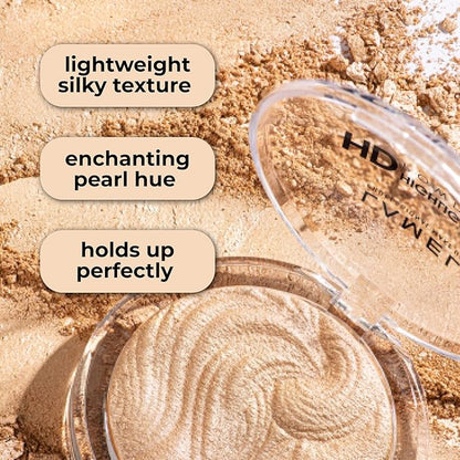 HD Highlighting Face Powder - Natural Glow and Luminous Finish, Baked Blendable Pigmented Formula - Long-lasting & Fade-Resistant Wear, 402 12g/0.42 oz