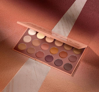 Morphe 18WT Makeup Palette - Matte Essentials Artistry Palette with Warm Toned, All-Matte Shades - Made to Build, Blend & Layer Flawlessly for Everyday, Versatile Makeup Looks (0.68 oz)