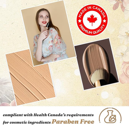 EQUALITY HI-DEF Foundation, Water resistant, Medium to Full coverage, Dewy finish non-matt, 12 hour wear Shine control, Cruelty Free, Paraben Free, 18ml/0.61 US Fl Oz - N55