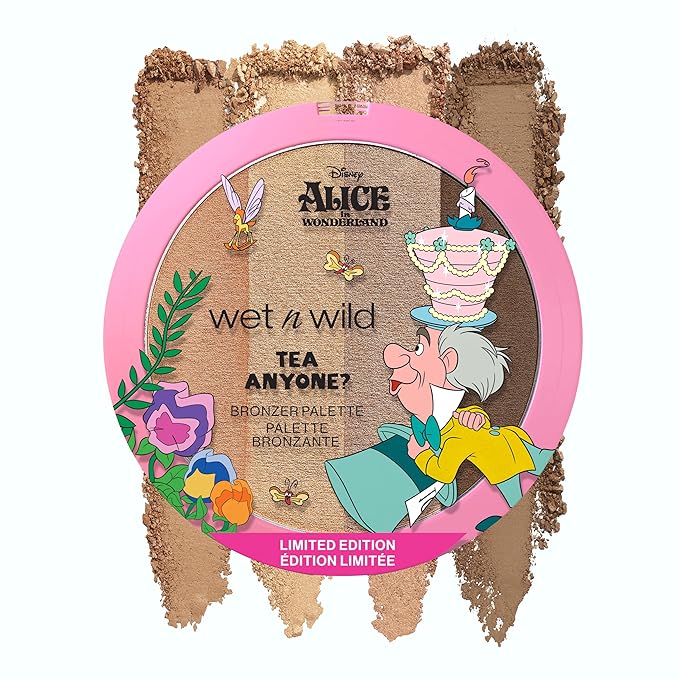 wet n wild Tea Anyone? Bronzer Palette and Talk To The Flowers Blush Palette Alice In Wonderland Collection