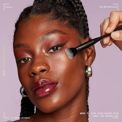 NYX PROFESSIONAL MAKEUP Born To Glow Icy Highlighter Duo - Bout The Bronze