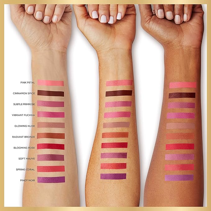 L’Oréal Paris Age Perfect Satin Lipstick with Precious Oils, 206 Vibrant Fuchsia, 0.13 Ounce