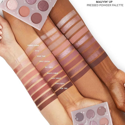 ColourPop Eyeshadow Palette - Eye Makeup Palette with Matte, Metallic, Matte Sparkle & Glitter Finishes - High-Pigment Eye Makeup with a Long-Wearing Formula - Mauvin' Up (0.3 oz)