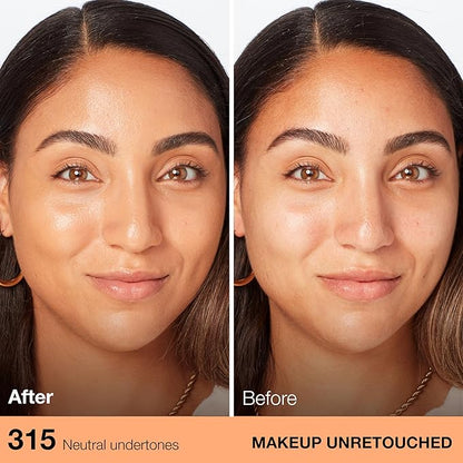 Maybelline Fit Me Dewy + Smooth Liquid Foundation Makeup, Soft Honey, 1 Count (Packaging May Vary)