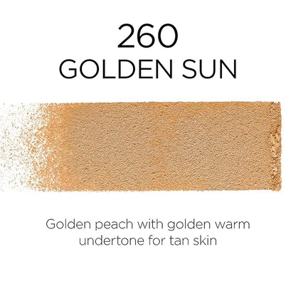 L'Oreal Paris Makeup Infallible Fresh Wear Foundation in a Powder, Up to 24H Wear, Waterproof, Golden Sun, 0.31 oz.