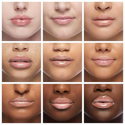 wet n wild MegaSlicks Lip Gloss, Ultra-Glossy, Vitamin-E Enriched, Ultra-Gloss High Shine Moisturizing, Cruelty-Free & Vegan - Crystal Clear(Carded)