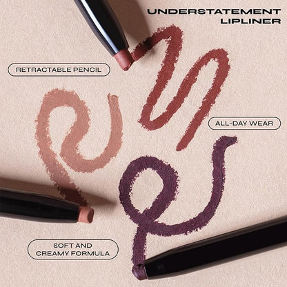 Milani Stay Put Longwear Liquid Lipstick Unhinged + Understatement Lipliner Pencil - Highly Pigmented Retractable Soft Lip Liner Pencil + Keep It Full Nourishing Lip Plumper - Moonlight