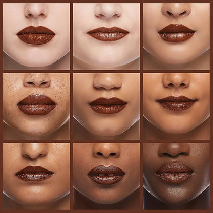 wet n wild Silk Finish Lipstick, Hydrating Rich Buildable Lip Color, Formulated with Vitamins A,E, & Macadamia for Ultimate Hydration, Cruelty-Free & Vegan - Mink Brown