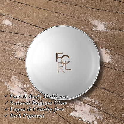 FOCALLURE Shimmer Face Highlighter Makeup Powder, Gel to Powder Glow Finish, Leaving a Lightweight & Healthy Radiance, Long Lasting Luminous Face Body Highlighter Makeup,BR01 cookie Planet
