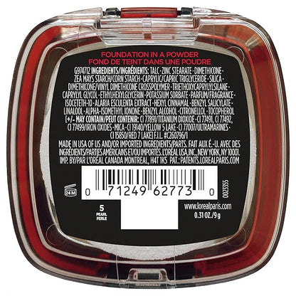 L'Oreal Paris Makeup Infallible Fresh Wear Foundation in a Powder, Up to 24H Wear, Waterproof, Pearl, 0.31 oz.
