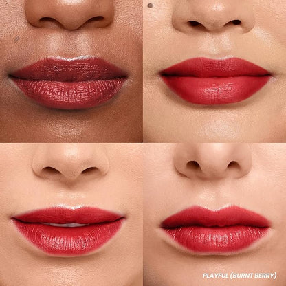 Wonderskin Wonder Blading Lip Stain Peel Off Masque - Long Lasting, Waterproof (Playful) with Top Gloss - Red Glitter Lip Gloss, Hydrating and High Shine Finish
