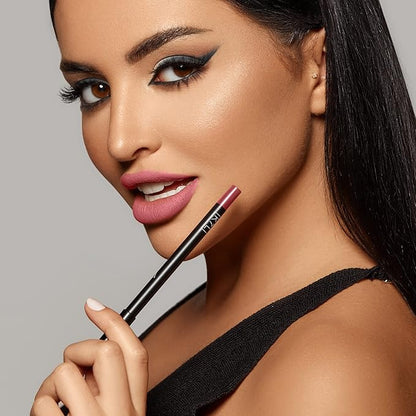 K7L Dark Pink Lip Crayon (Vegan) - Long Lasting and Waterproof - Buff