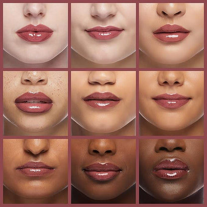 wet n wild MegaSlicks Lip Gloss, Ultra-Glossy, Vitamin-E Enriched, Ultra-Gloss High Shine Moisturizing, Cruelty-Free & Vegan - Rasp-berry Voice