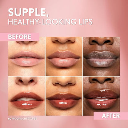 COVERGIRL Clean Fresh Yummy Lip Gloss Daylight Collection, Hydrating, Glossy Shine, Vegan Formula, Moonlight Eclipse 60, 0.33oz