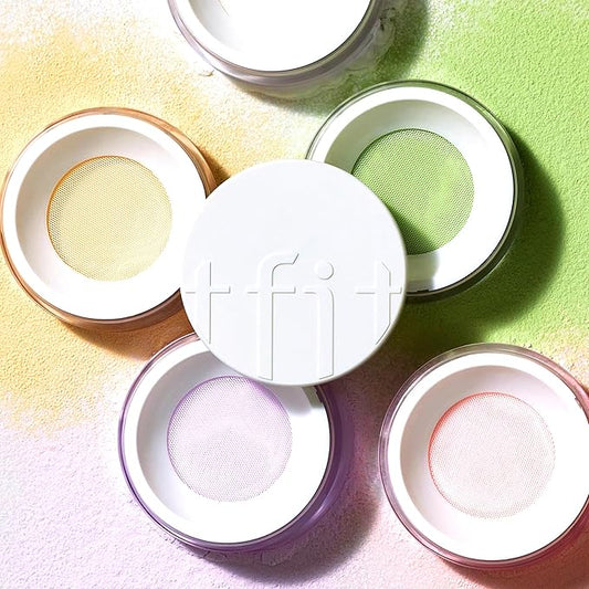 Translucent Set Finishing Powder - Sebum Control Face Loose Powder, Matte & Silky Finish, Lightweight, Long-lasting, Korean Makeup, 0.24 Oz. (2.2 Dark Beige, 0.24 Oz.)