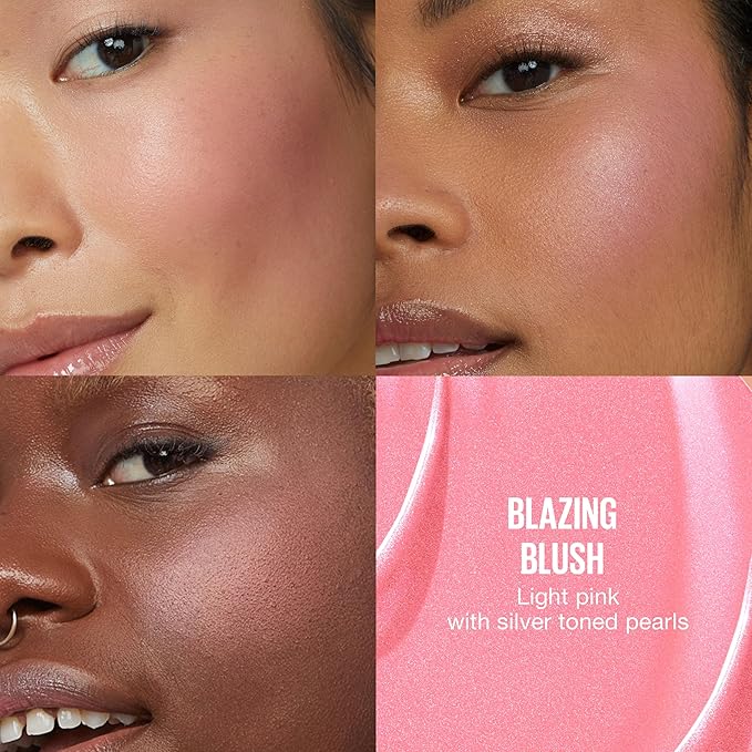 Maybelline Sunkisser Multi-Use Liquid Blush and Bronzer, Blendable, Longwear, Glowy Make Up, Blazing Blush, 1 Count