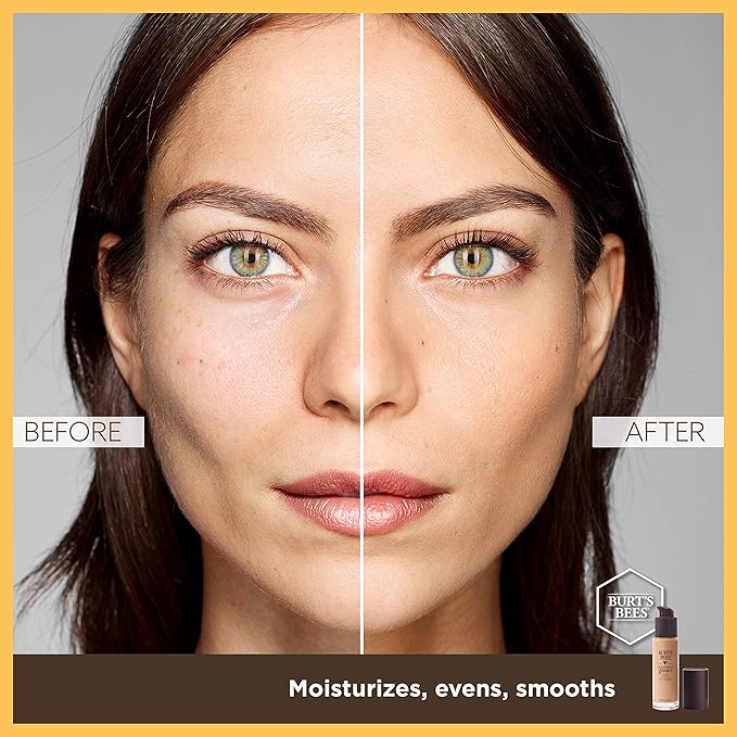 Burts Bees Goodness Glows Liquid Makeup, Rich Caramel - 1.0 Ounce (Pack of 2)