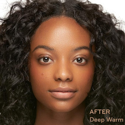 pūrlisse Radiant Glow Illuminating BB Cream with SPF 30 - Glow BB Cream Enriched with Goji & Hawthorn Berry for Dewy Skin - Helps to Improve Skin Texture & Radiance - Deep (1.4 oz)