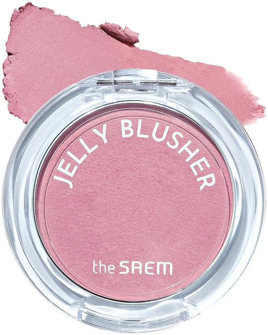 THESAEM Jelly Blusher PP02 Baby Lavender - Velvety Finish Soft Jelly Powder Cheek - Easy Blending Formula- Lightweight, Smooth, Natural Buildable Blusher