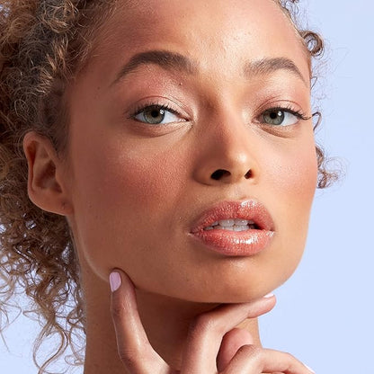 NYX PROFESSIONAL MAKEUP Diamond Drip Lip Gloss - Spark Of Magic, Sheer Orange Base With Pink Glitter Shift