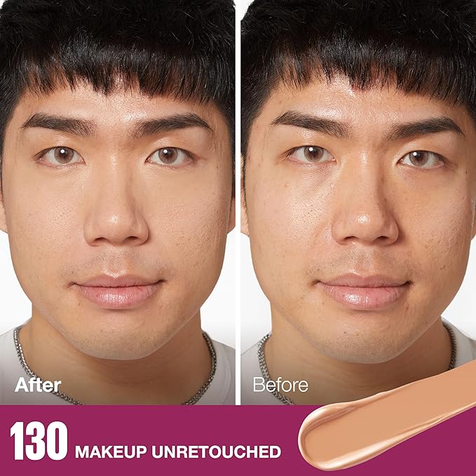 Maybelline Instant Age Rewind Dark Circles Concealer with Matte + Poreless Pressed Powder, 130 Natural Beige