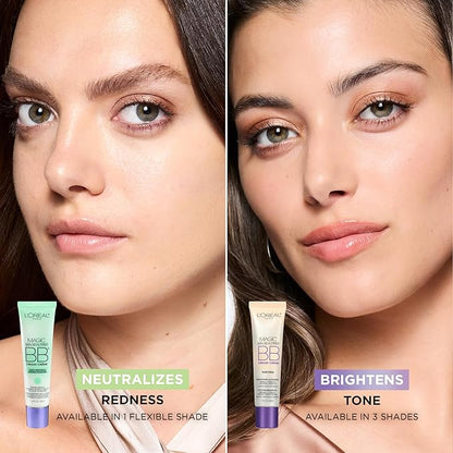 L'Oréal Paris Makeup Magic Skin Beautifier BB Cream Tinted Moisturizer, Light, 1 fl oz, 2 Count