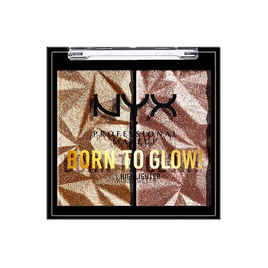 NYX PROFESSIONAL MAKEUP Born To Glow Icy Highlighter Duo - Bout The Bronze