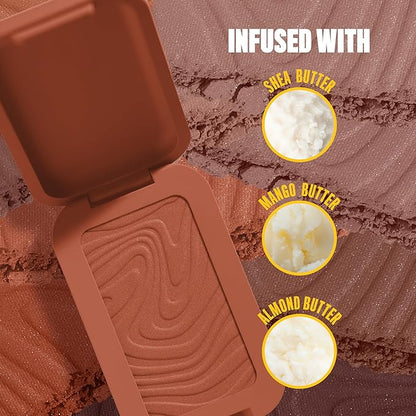 NYX PROFESSIONAL MAKEUP Matte Buttermelt Bronzer, Longwear Face Makeup with Up to 12 Hours of Wear, Vegan Formula - Butta D Down (Deep Rich Warm)
