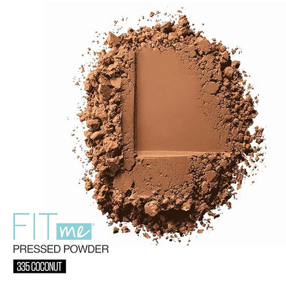 Maybelline Fit Me Matte + Poreless Pressed Face Powder Makeup & Setting Powder, Coconut, 1 Count