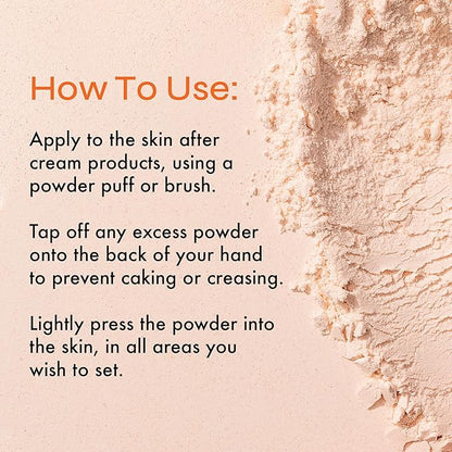 The Beauty Crop Vitamin Babe Setting Powder - Talc-Free Loose Powder for Flawless Finish - Medium Shade - 0.35 oz