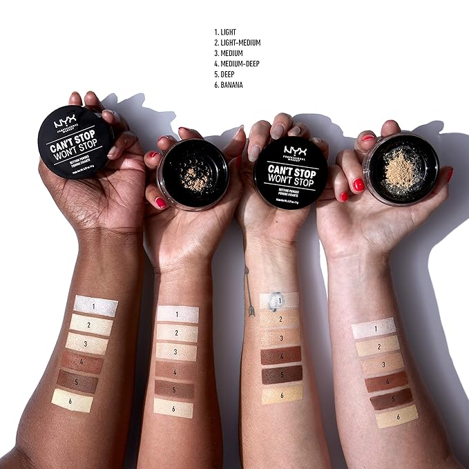 NYX PROFESSIONAL MAKEUP Can't Stop Won't Stop Loose Setting Powder - Light-Medium